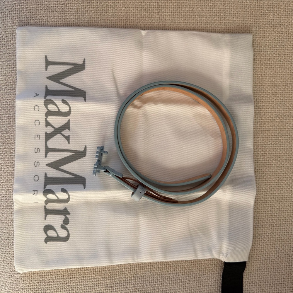 MaxMara Skinny Logo Belt - Picture 4 of 11